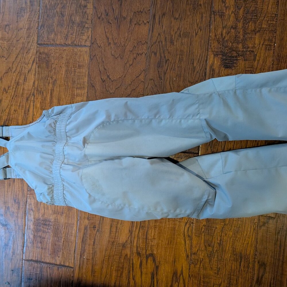 Lands End snow pants bib squall grey size 6 boys